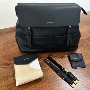 NWT Alf the Label Luxe Ari Leather Diaper Bag